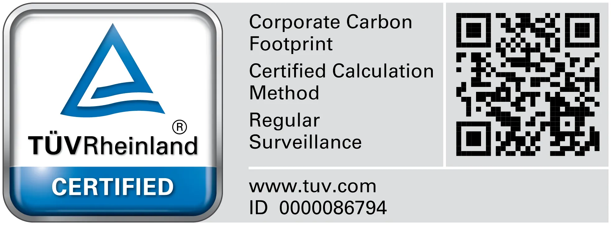 TÜV Rheinland certified